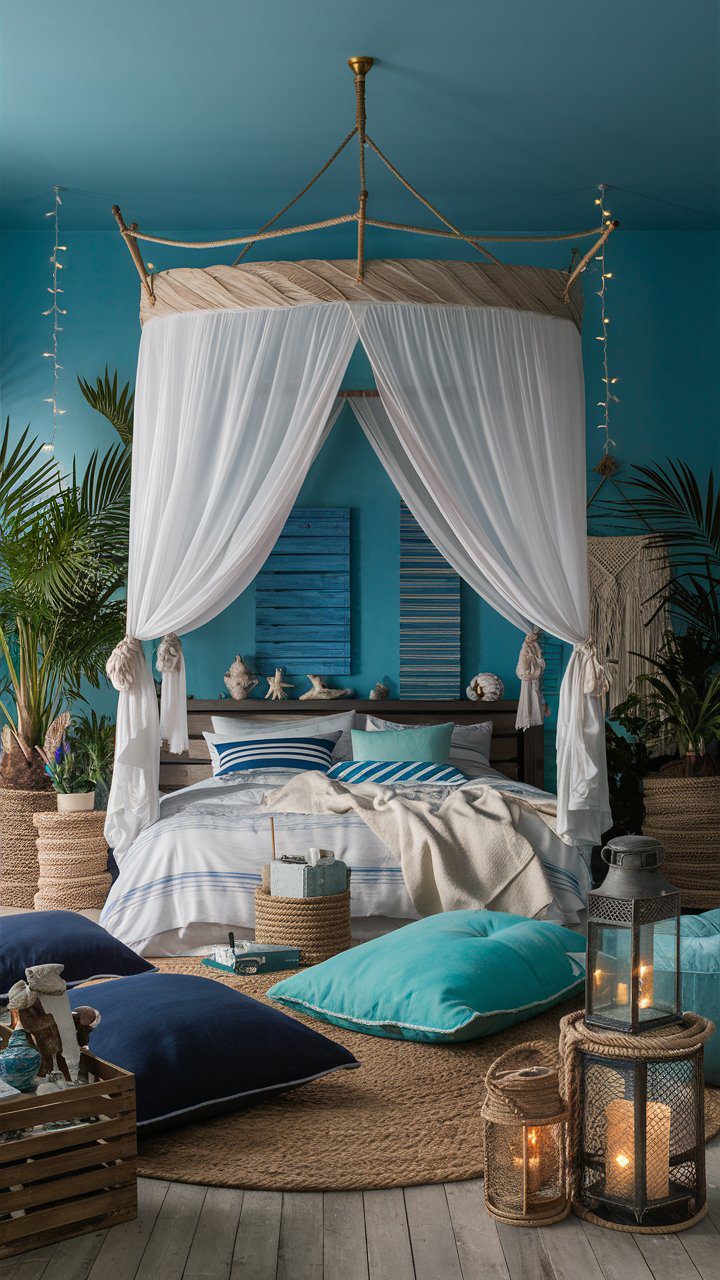 Blue Boho Bedroom Ideas Courtneys World