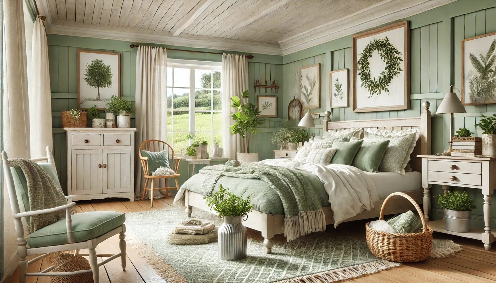 29 Sage Green Farmhouse Bedroom Ideas For A Refreshing Retreat ...