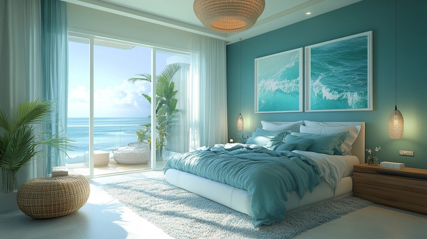 Curated visual reference: Gallery Detail: 29 Ocean Inspired Bedrooms For A Refreshing Coastal Vibe