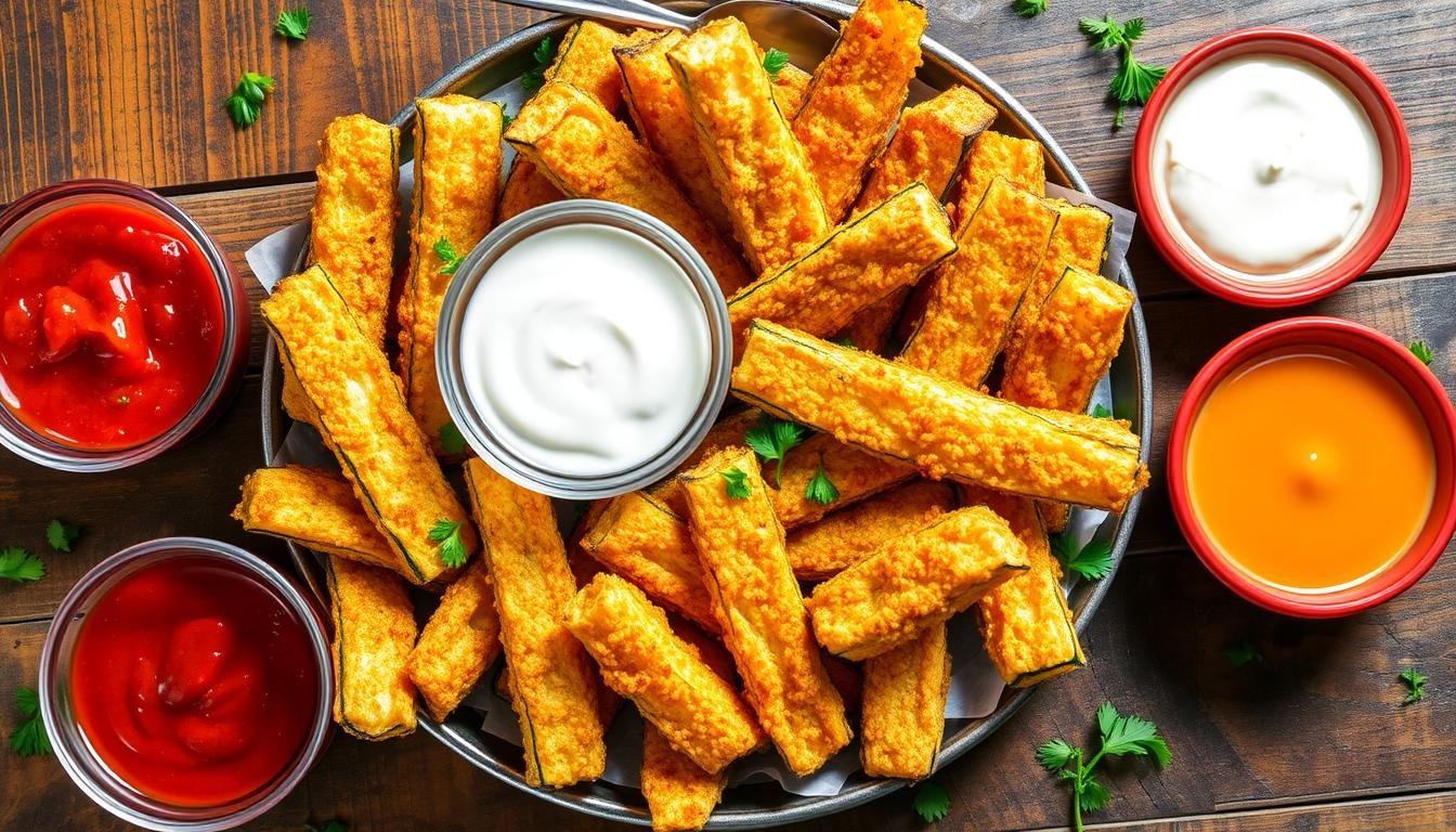 Crispy Air Fryer Zucchini Fries | Easy &amp; Healthy Recipe
