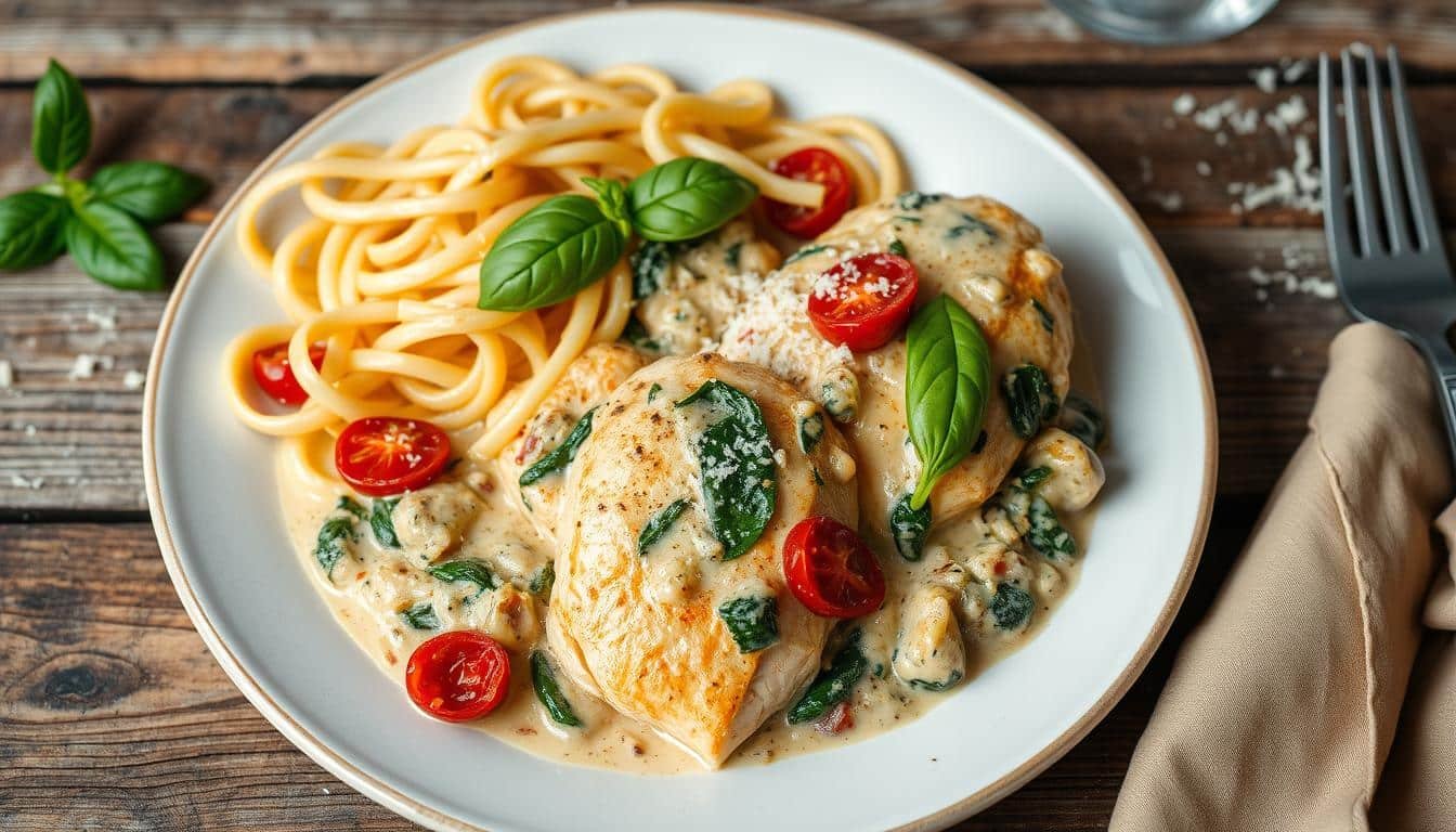 Creamy Tuscan Chicken Recipe - Easy Italian Dinner