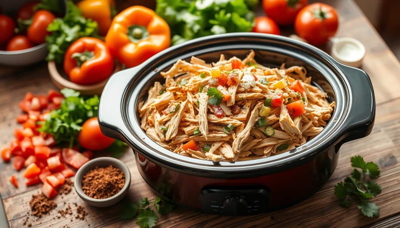 Easy Slow Cooker Mexican Chicken Recipe