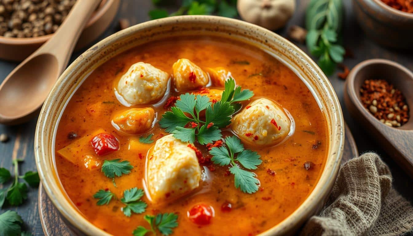 Hearty Spanish Chicken And Chorizo Soup Recipe