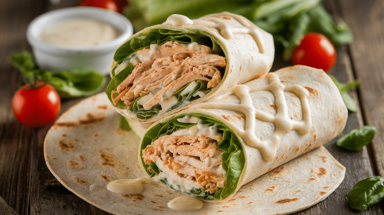 15-Minute Chicken Caesar Wraps - Courtneys World