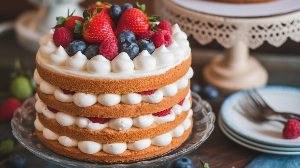 Deliciously Light Chantilly Cake Recipe - Courtneys World