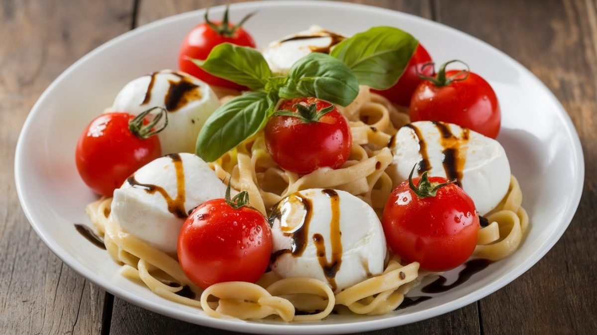 Quick And Delicious Caprese Pasta In 10 Minutes - Courtneys World