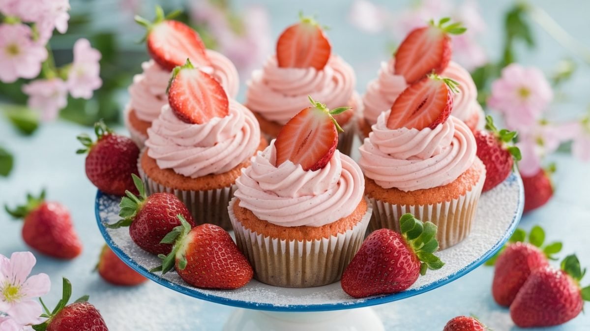 Delicious Strawberry Cupcakes Recipe - Courtneys World