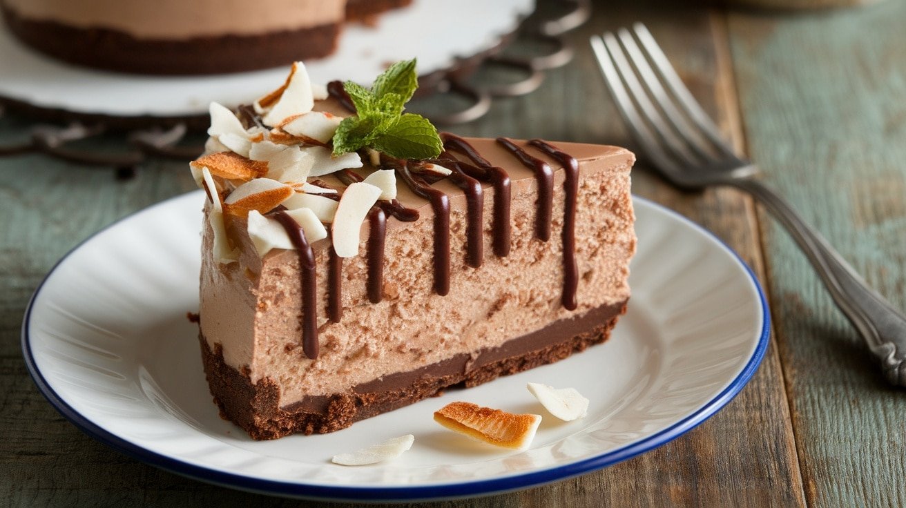 Delicious No-Bake Choco-Coconut Macaroon Cheesecake Recipe - Courtneys World