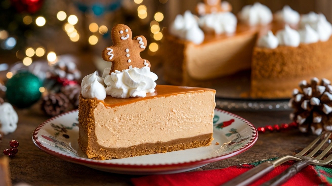 Simple No-Bake Gingerbread Cheesecake Recipe - Courtneys World