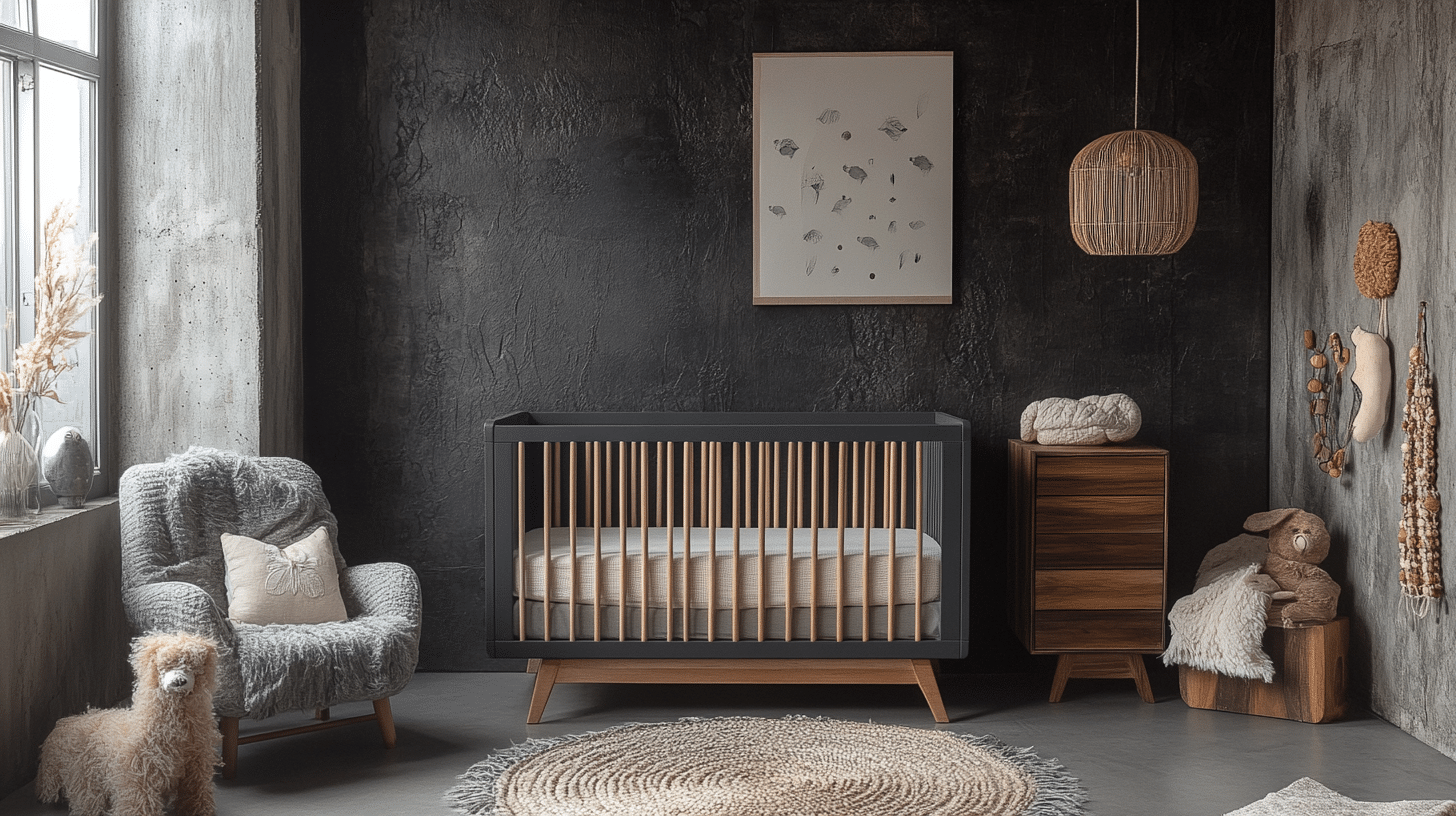 A closer look at Industrial Loft Nursery Wall Decor