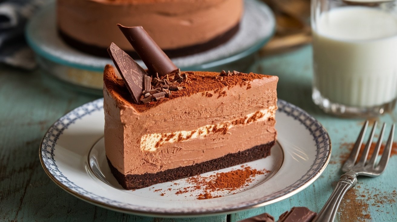 Irresistible No-Bake Chocolate Mousse Cheesecake - Courtneys World