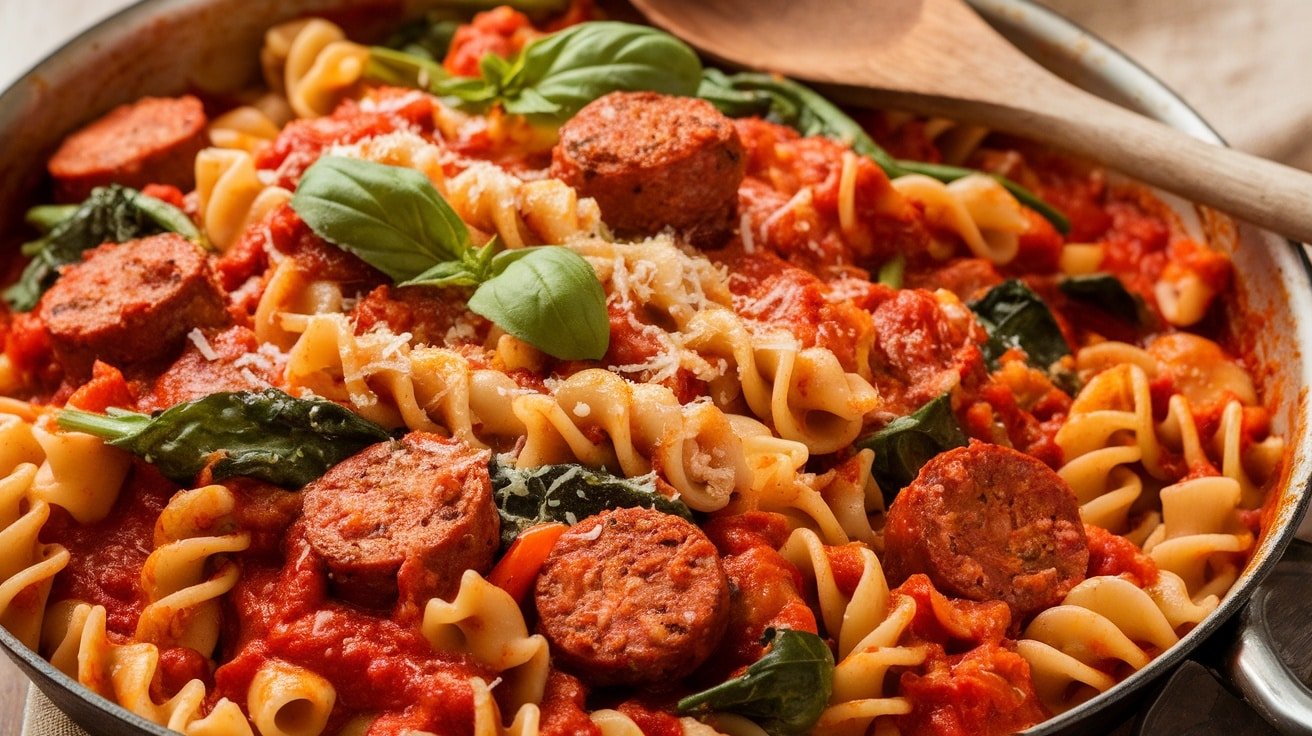 Savory Italian Sausage And Pasta Skillet Recipe - Courtneys World