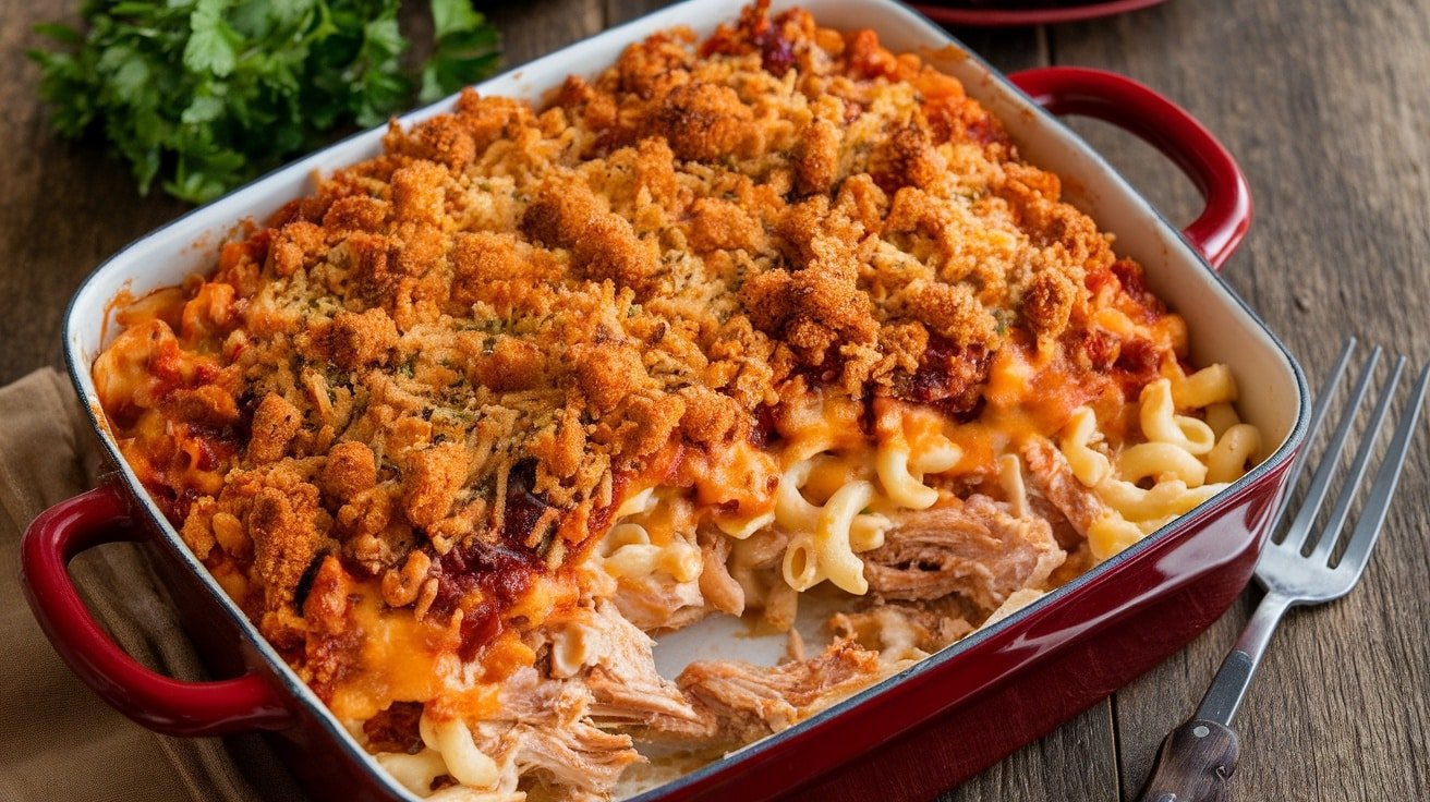 BBQ Chicken Mac And Cheese Casserole - Courtneys World