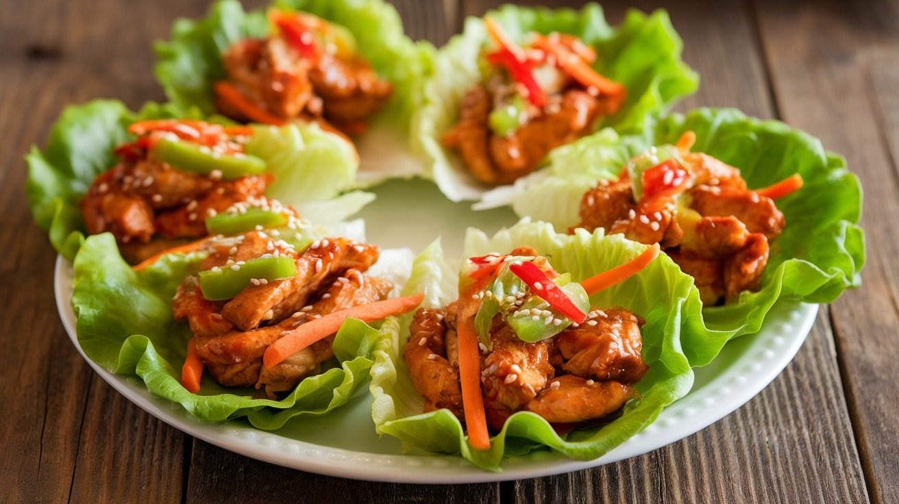 Savory Chicken Teriyaki Lettuce Wraps Recipe - Courtneys World