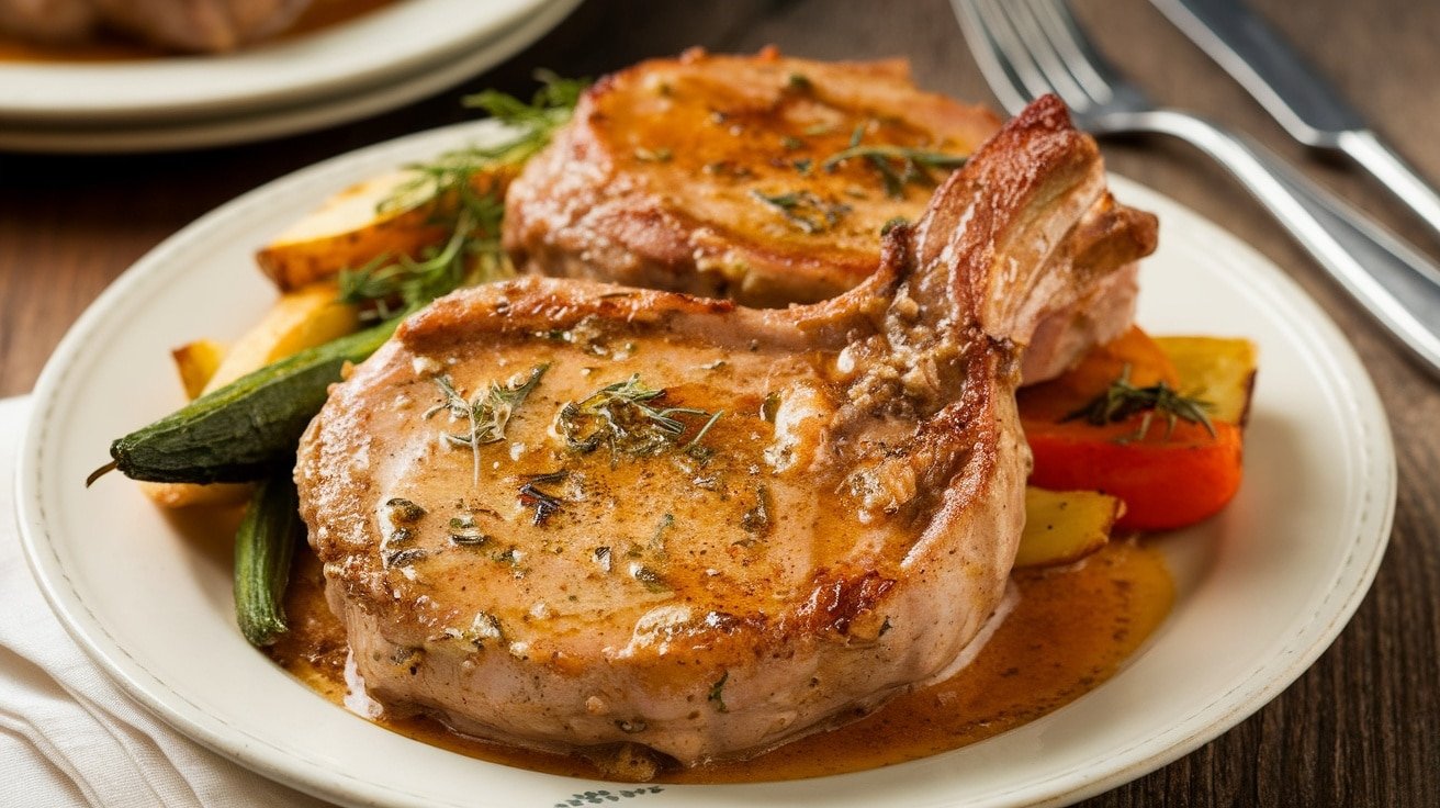 Savory Garlic Butter Pork Chops Recipe - Courtneys World