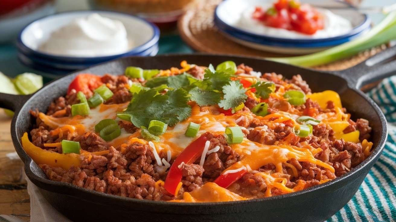 One-Pan Taco Rice Skillet Recipe - Courtneys World