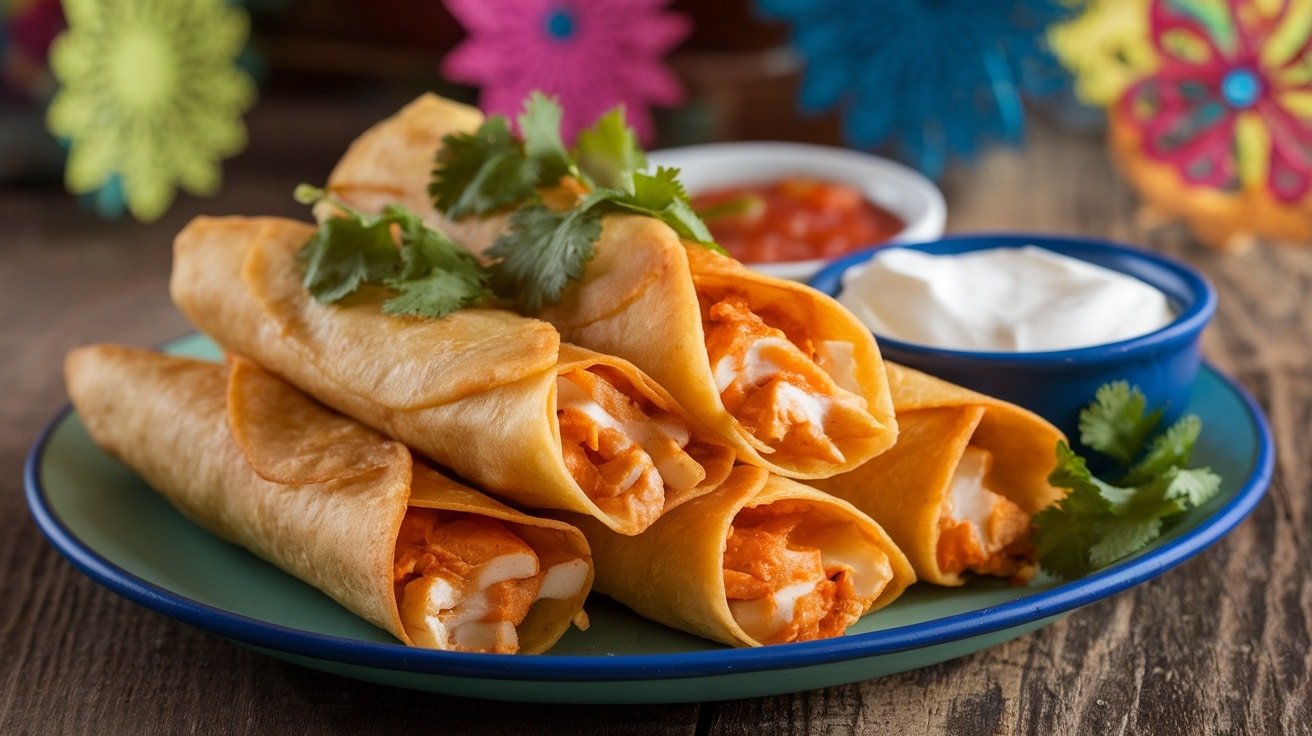 Crispy Chicken And Cheese Taquitos Recipe - Courtneys World