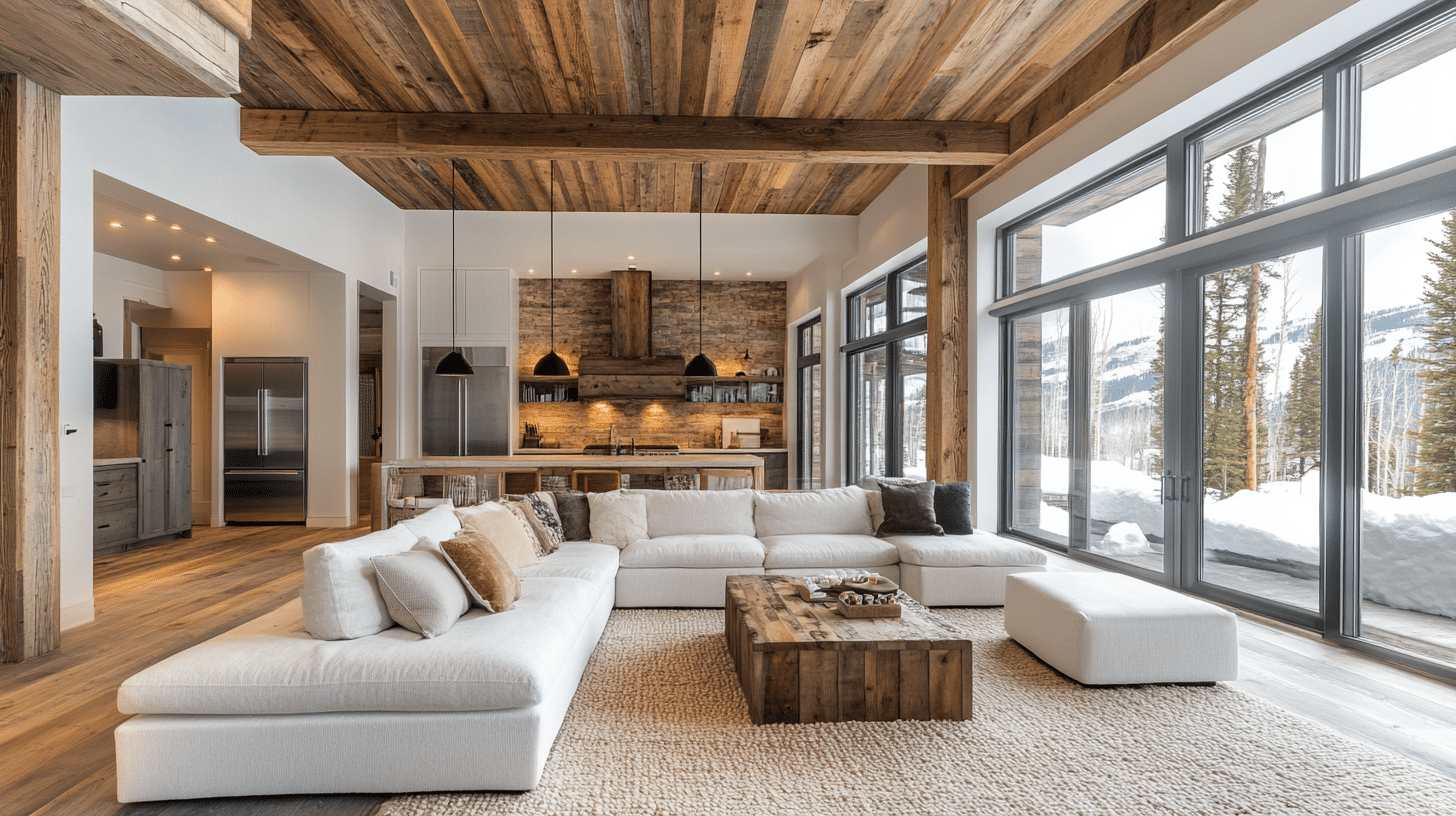 Sleek Rustic Cabin Living Room Decor Inspiration photo