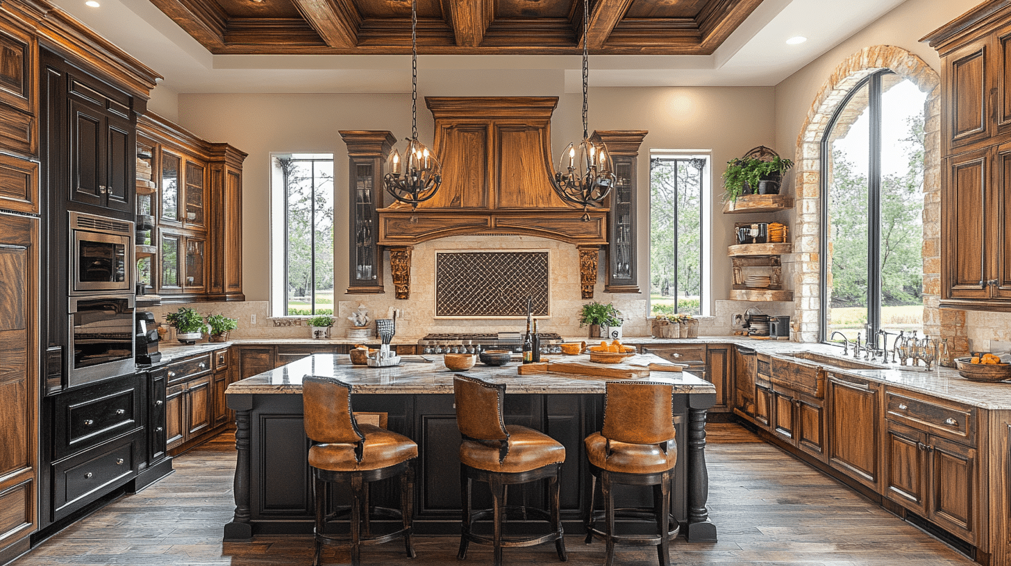 29 Dark Wood Kitchen Cabinets For A Distinguished And Elegant Kitchen ...