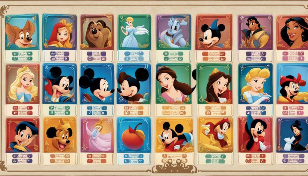 Disney Bingo Cards