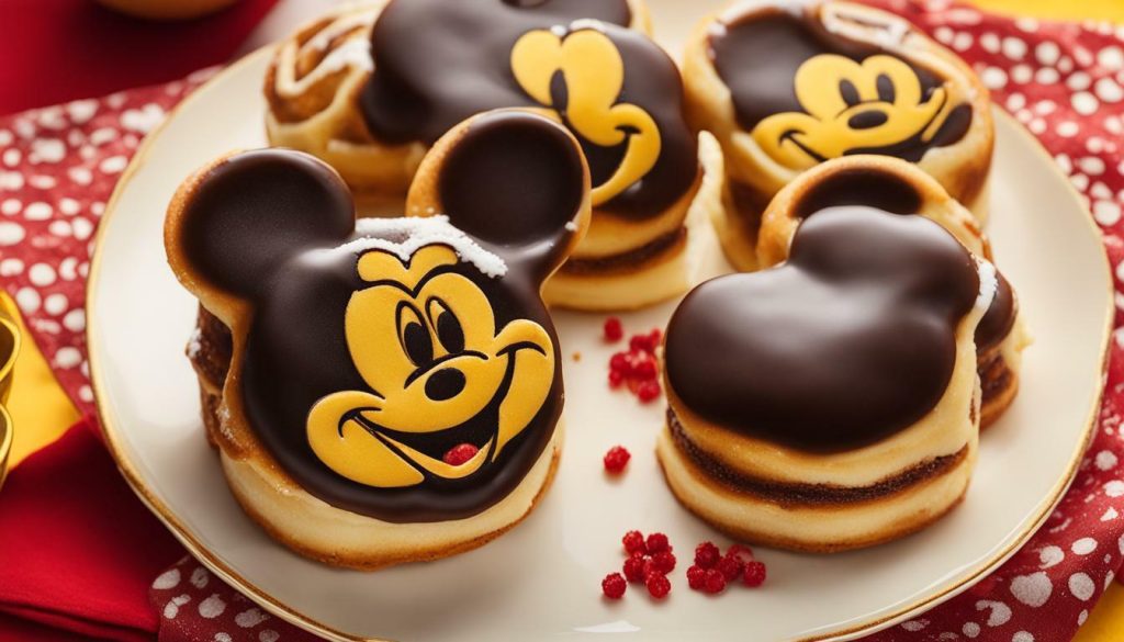 Disney-themed cinnamon rolls