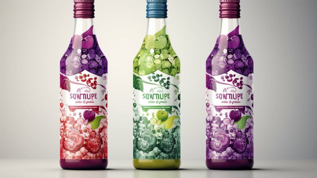 Eye-catching Bottersnikes Gumbles Sparkling Grape Juice label