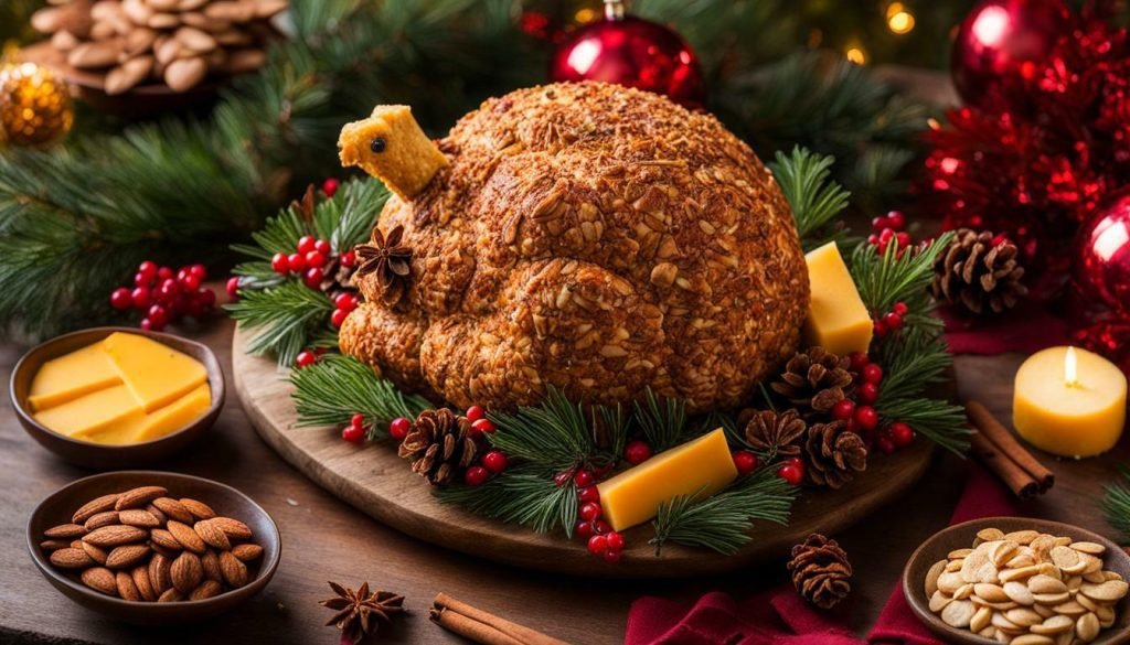 Festive Turkey Cheese Ball