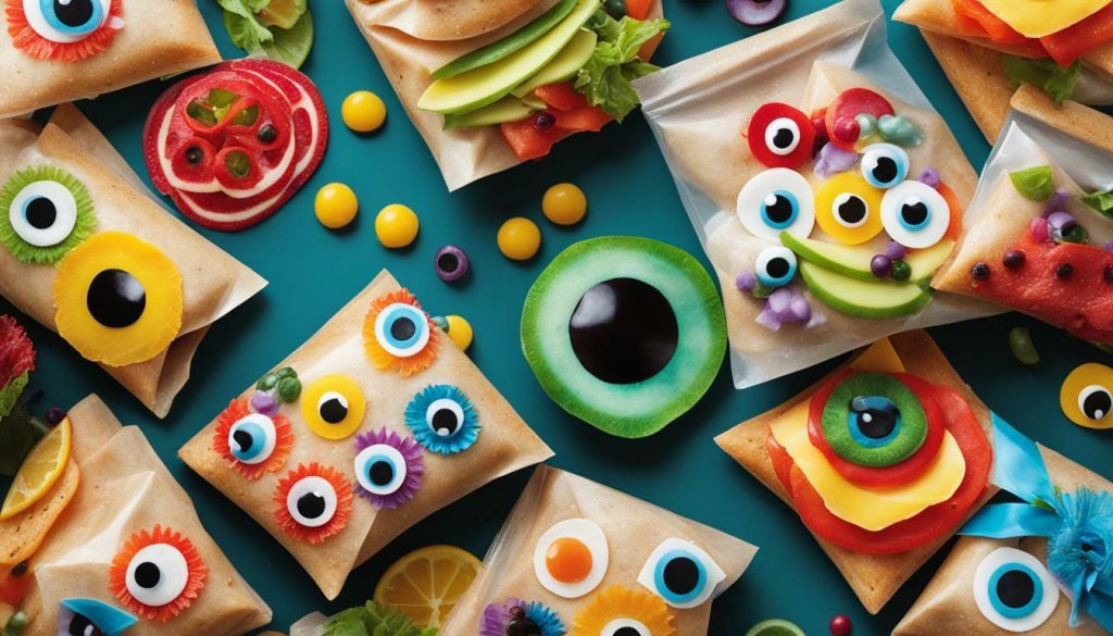 Googly Eye Themed Sandwich Bags