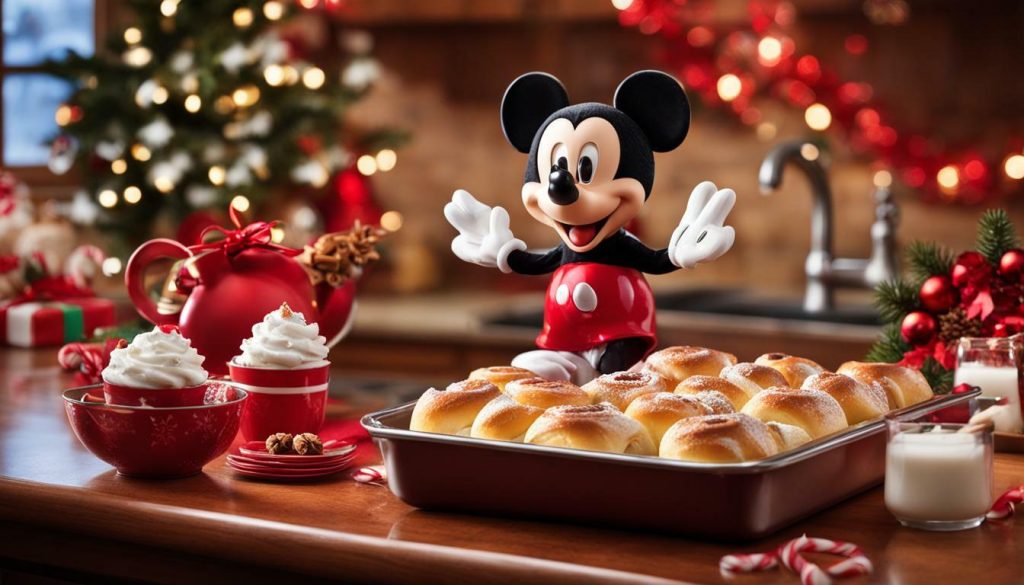Mickey Mouse Christmas Cinnamon Rolls