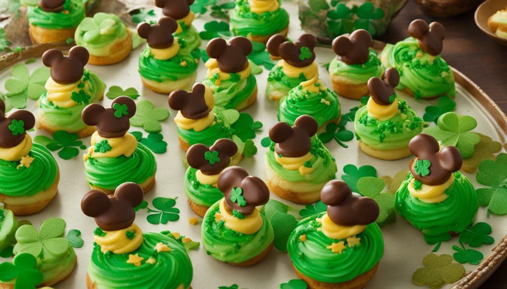 Mickey Mouse St. Patrick's Day Cinnamon Rolls
