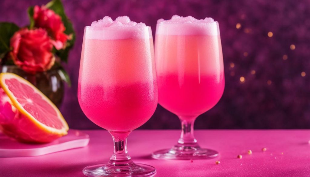Millennial Pink Champagne Wine Slushies