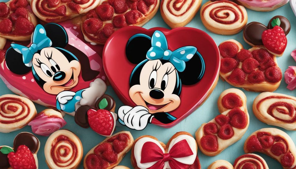 Minnie Mouse Valentines Cinnamon Rolls