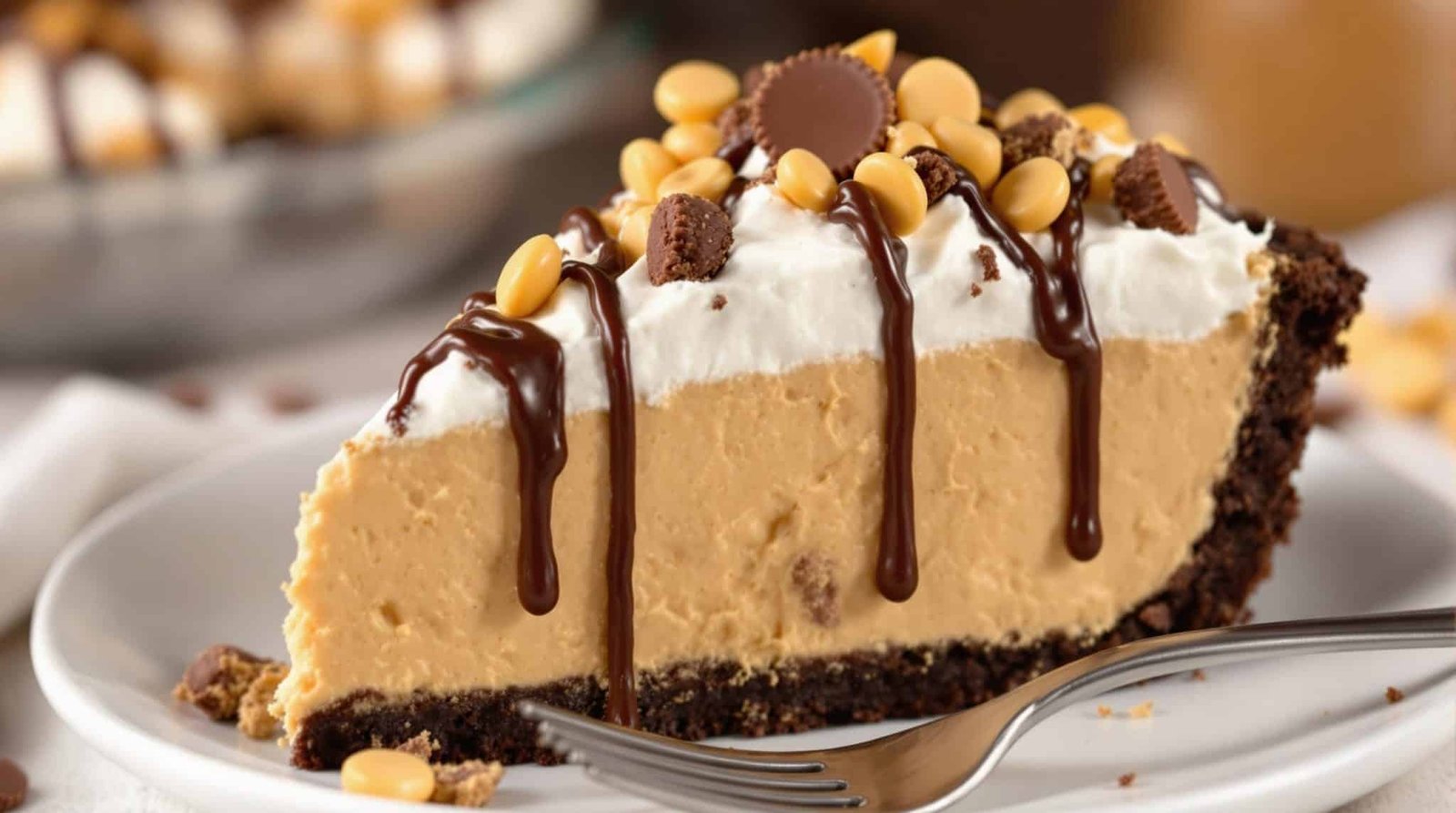 Delicious Reese's No Bake Peanut Butter Pie Recipe