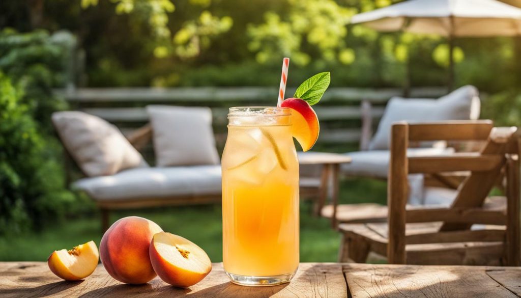Refreshing Southern Crown Peach Lemonade