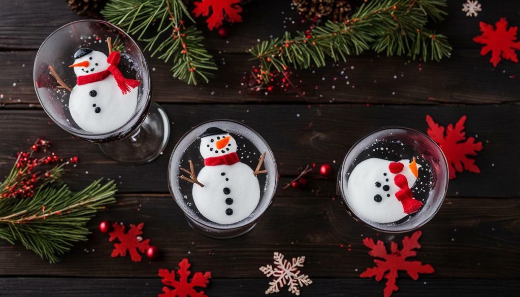 Snowman Handprint Wine Glasses