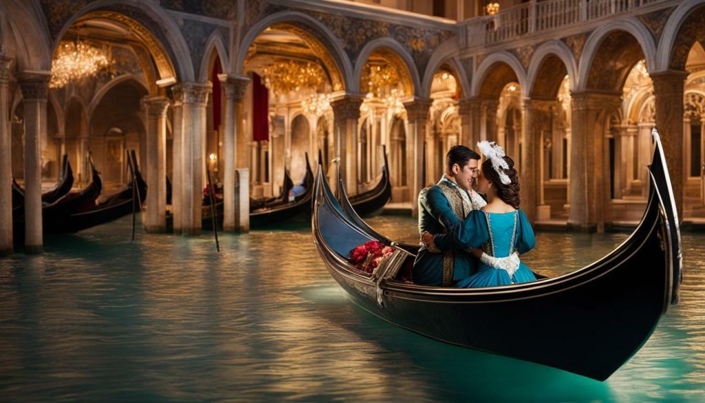 Venetian indoor gondola ride