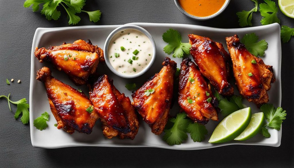 air fryer bbq chicken wings image