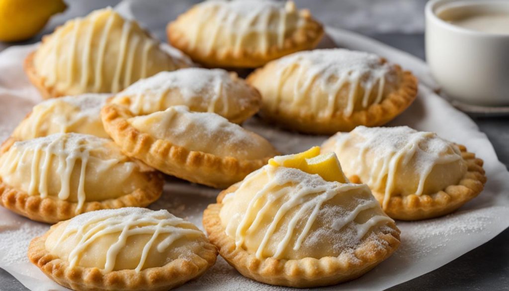 air fryer frosted lemon hand pies