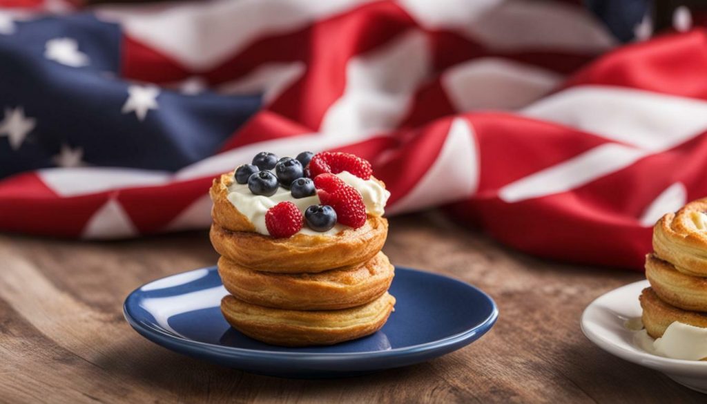 air fryer patriotic breakfast pastry