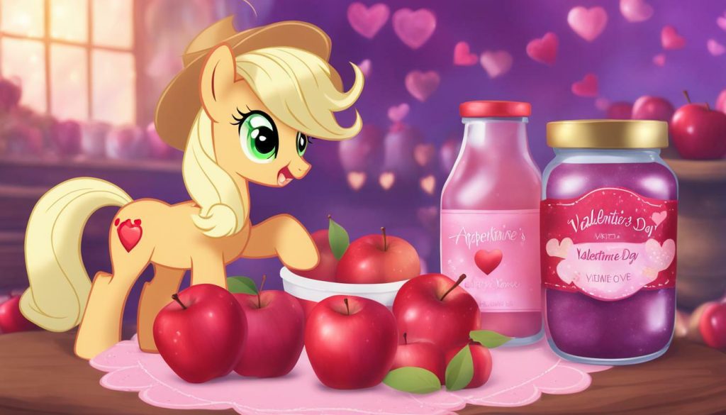 applejack my little pony applesauce valentines