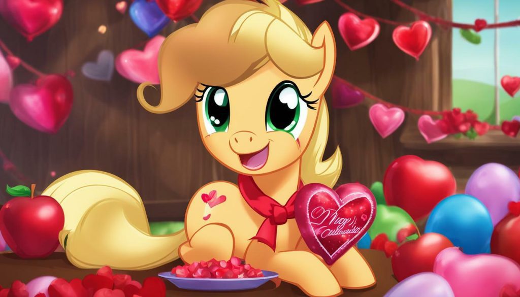 applejack my little pony applesauce valentines