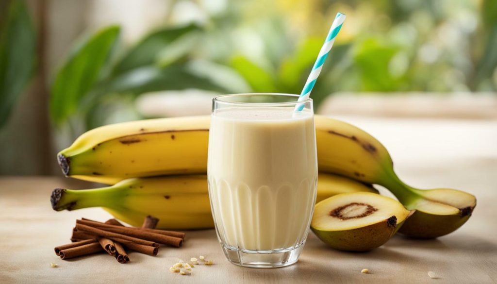 banana oatmilk smoothie