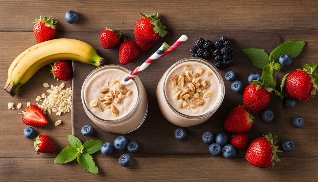 banana oatmilk smoothies 3 ways