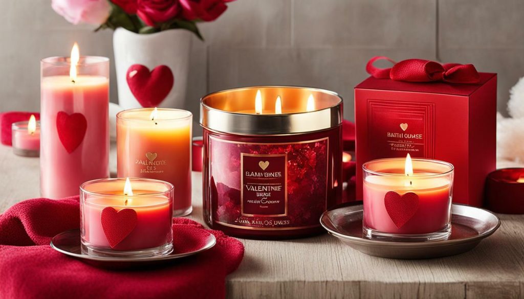 bath and body works valentines day candles