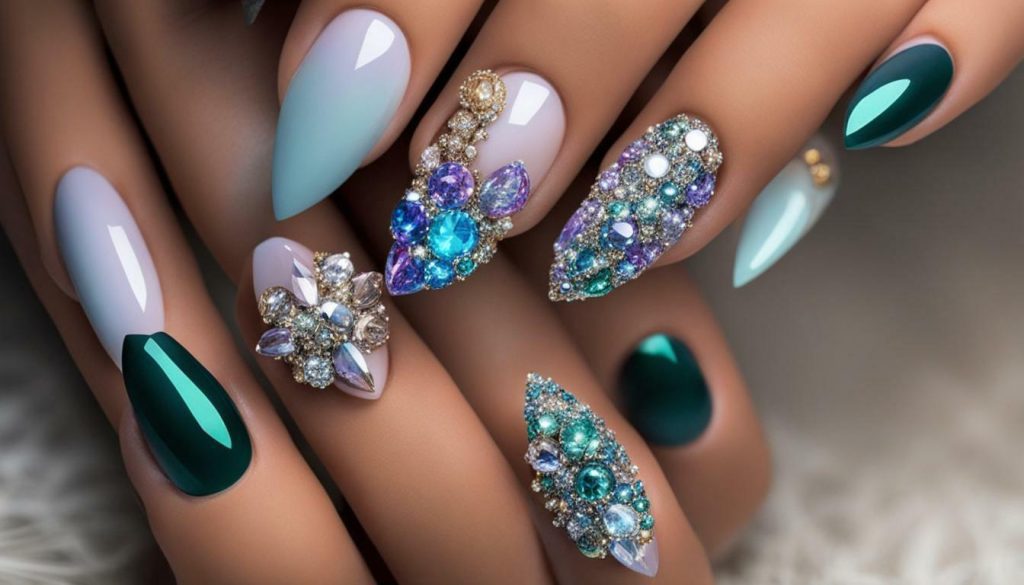 bedazzled press on nails
