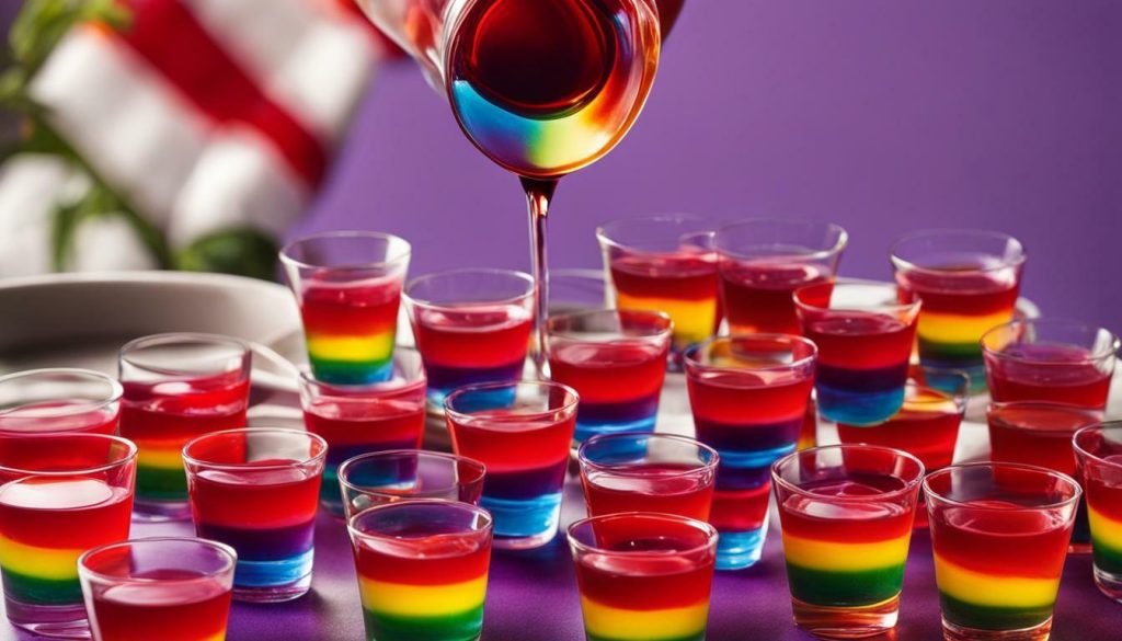 best rainbow jello shots