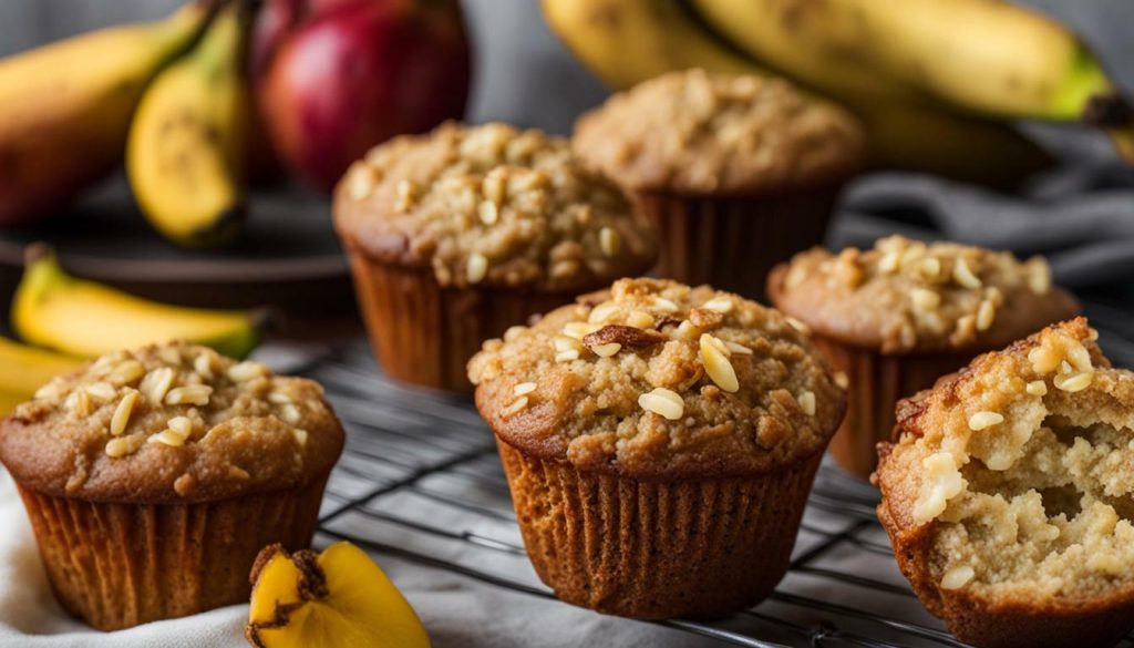 breakfast muffins with bananas and oats