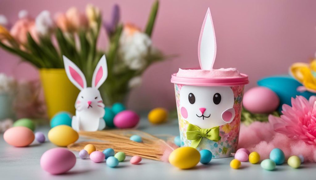 cute bunny cup craft