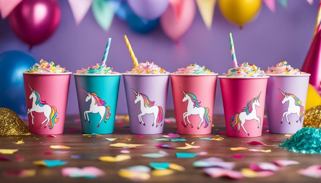 diy unicorn party cups