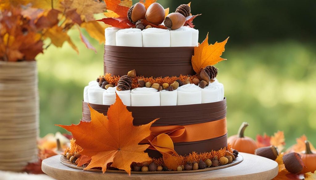 fall diaper cake what to expect when youre expecting